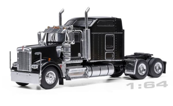 IXO64TR014B - KENWORTH W900 Sleeper Cab 6x4 1990 Zwart - 1