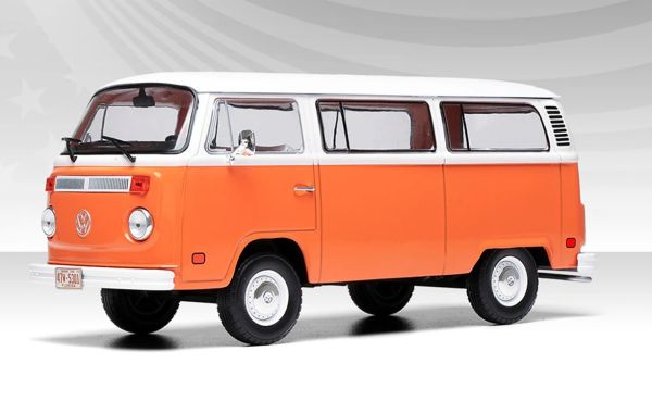 IXO-U24RDC002 - VOLKSWAGEN Bus 1974 Oranje en Wit - 1