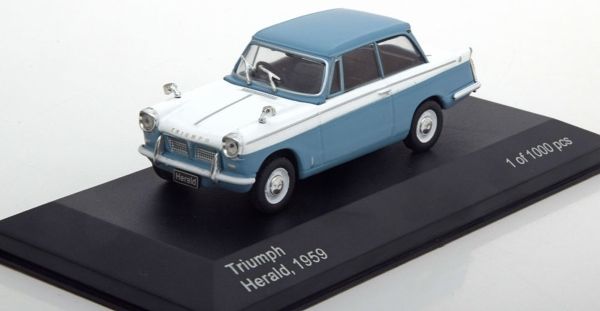 WBX119 - TRIUMPH Herald 1959 blauw en wit - 1
