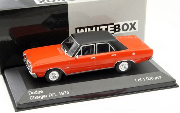 WBX148 - DODGE Charger R/T 1975 rood zwart dak - 1