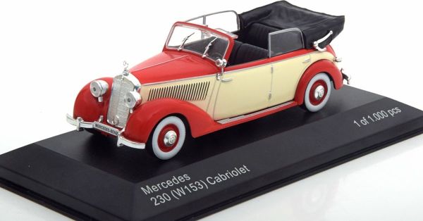 WBX224 - MERCEDES BENZ 230 (W153) cabriolet 1939 roodbeige zijkanten - 1