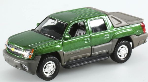 WEL11355 - CHEVROLET Avalanche dubbele cabine pick-up groene wrijving speelgoed beschadigde doos - 1