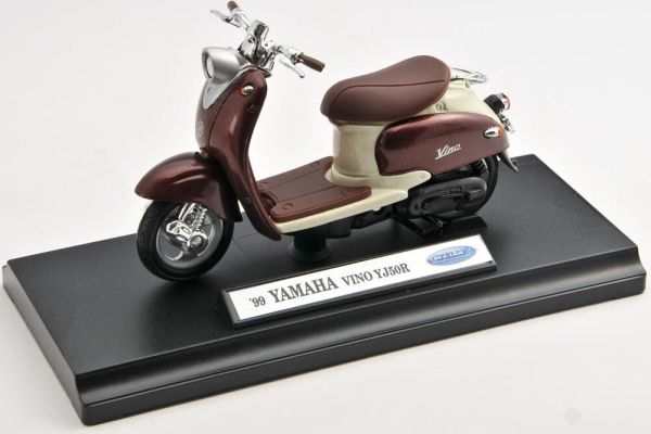 WEL12142 - 1999 Yamaha Vino YJ50R, metallic bruin en crème - 1
