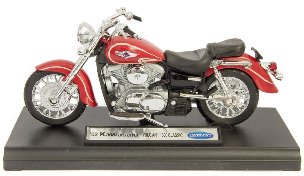WELK19660PWC - Motorfiets KAWASAKI Vulcan 1500 2002 Classic rood - 1