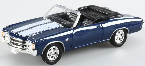 WEL18684 - CHEVROLET Chevette SS 454 cabriolet open blauw pull-back speelgoed - 1