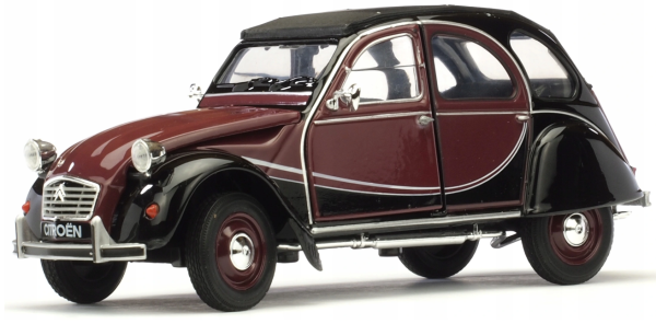 WEL24009W - CITROEN 2CV 6 Charleston 1986 zwart en bordeaux - 1