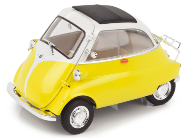WEL24096WB - BMW Isetta geel en wit - 1