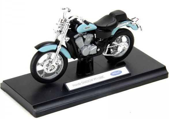 WELH19660PWJ - Motorfiets HONDA Shadow VT1100c blauw en zwart - 1