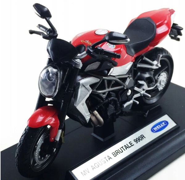 WELMV19660PW - Motorfiets MV AGUSTA Brutale 990R rood zwart grijs - 1