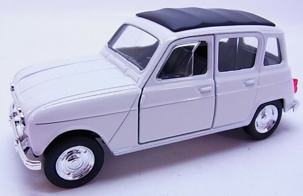 WELRE49720WH - RENAULT 4L 1961 wit frictiemodel - 1