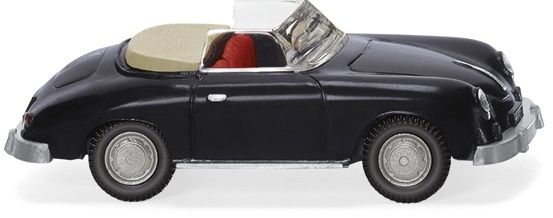 WIK016039 - PORSCHE 356 Cabrio Zwart - 1