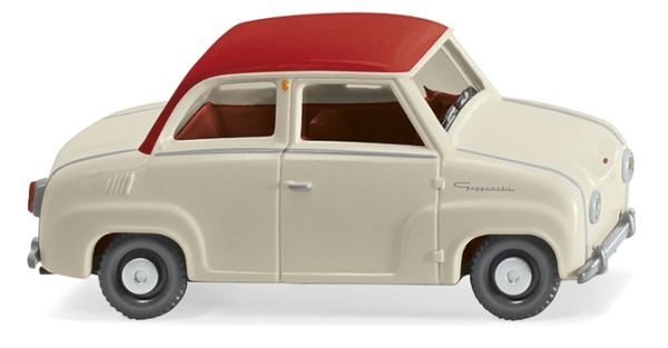WIK018403 - Glas Goggomobil Rood en Wit - 1