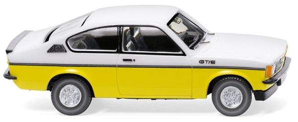 WIK022902 - OPEL Kadett C coupé GT/E Wit en geel - 1