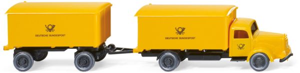 WIK055001 - MERCEDES BENZ L5000 4x2 bakwagen met bakwagen 2-assige bakwagen Deutche Bundespost - 1