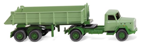 WIK067703 - MAGIRUS Saturn 4x2 met 2 assige semi kipper - 1