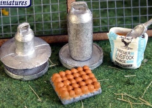 WM071 - Accessoires en voer voor pluimvee - In het klein - 1
