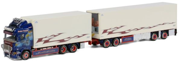 WSI01-1094 - SCANIA R Highline 6x2 koelwagen combi koelaanhanger JARVINEN TRANSPORT - 1