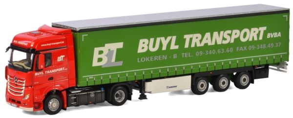 WSI01-1866 - MERCEDES BENZ Actros MP4 SLT Giga Space 4x2 en Krone dekzeilaanhanger KOOP TRANSPORT - 1