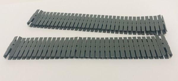 YCC522-1 - Set rupsbanden voor kraan LIEBHERR LR1600 Grijs RAL 7012 - 1