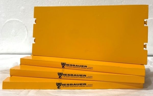 YCC604-1W - 4 Rijplaten - 11 x 5 cm - Geel RAL1007 WIESBAUER - 1