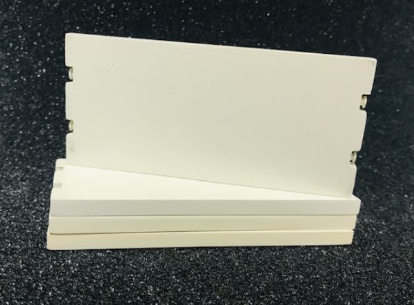 YCC604-8 - 4 Rolborden - 11 x 5 cm - Wit - 1