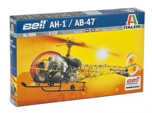 ITA0095 - BELL AH-1 / AB-47 militaire helikopter om te assembleren en te schilderen