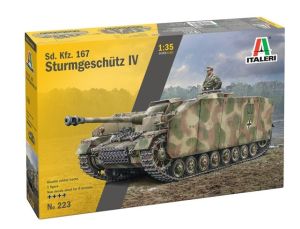 ITA0223 - Sd. Kfz. 167 met STURMGESCHUTZ IV-kanon om te assembleren en te schilderen