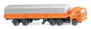WIK095611 - MAGIRUS 6x4 met 2-assige aanhanger Oranje