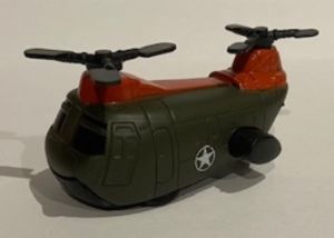 NEW01277E - Friction Khaki en oranje helikopter