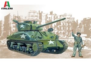 ITA0225 - M4 A1 Sherman Tank om te monteren en te schilderen