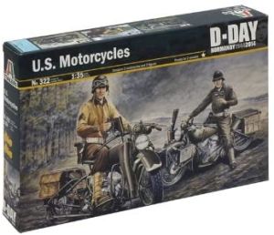 ITA0322 - US Motorcycles WWII – D-Day om in elkaar te zetten en te schilderen