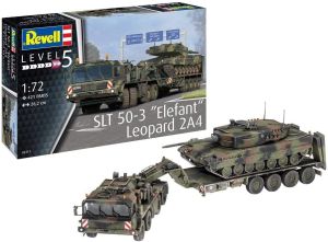 REV03311 - SLT 50-3 Elephant + Leopard 2A4 voertuig en tank om in elkaar te zetten en te schilderen