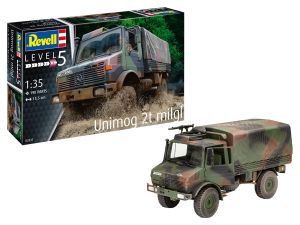 REV03337 - UNIMOG 2T milgl te monteren en te schilderen