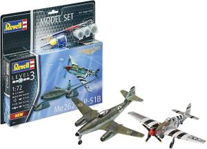 REV03711 - Messerschmitt Me262 & P-51B Mustang Combat Set om in elkaar te zetten en te schilderen