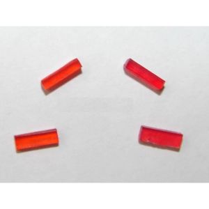 ART04303 - 2 paar rode en oranje lampjes 6x2mm