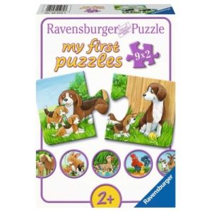 RAV05072 - Mijn eerste puzzels - 9 puzzels van 2 stukjes - Boerderijdierenfamilies