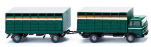 WIK056503 - MERCEDES 4x2 bakwagen met aanhanger 2 Assen Veetransport