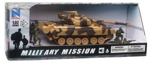 NEW01756 - M1 A1 tank en soldaten met geluid en lichten