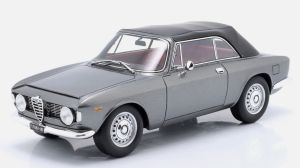 MITICA100085 - ALFA ROMEO Giulia 1600 GTC Cabriolet 1964 grijs met rood interieur