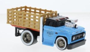 MST11617 - CHEVROLET C60 Skatebed 1966 Blauw en zwart