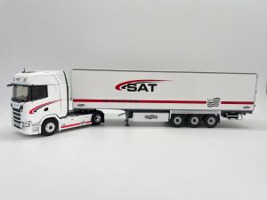 ELI117081 - SCANIA R450 4x2 met 3 As aanhanger koelwagen - Transport SAT