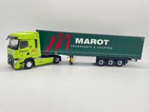 ELI118147 - RENAULT T520 High 4x2 2021 met 3 Assen aanhanger - Transport MAROT