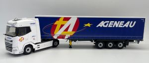 ELI118205 - DAF XG 4x2 met 3 Asaanhangwagen Transports AGENEAU