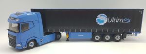 ELI118327 - DAF XG+ 4x2 met Tautliner aanhanger met dekzeil 3 Assen - Transports ULTIMEX
