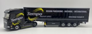 ELI118373 - DAF XG 4x2 met tautliner aanhangwagen 3 Assen - Transport TEMPO