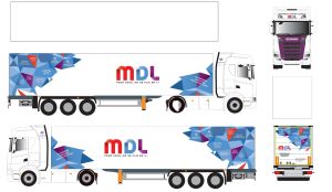 ELI118451 - SCANIA 500 S 4x2 met 3-assige MDL-aanhanger