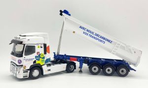 ELI118537 - RENAULT T 480 4x2 met 3-assige bouwkipper TP TIP VERMEESCH Transports