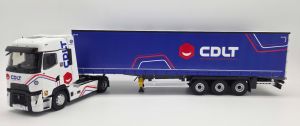 ELI118687 - Renault T-High 4x2 uit 2023 met 3-assige tautliner-trailer, CDLT