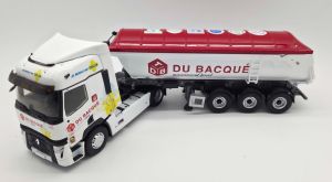 ELI118709 - Renault T 480 4x2 met 3-assige kipper, TDB DU BACQUE