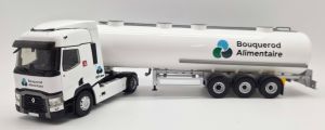 ELI118823 - RENAULT T 460 4x2 met 3-assige tankwagen, BOUQUEROD ALIMENTAIRE